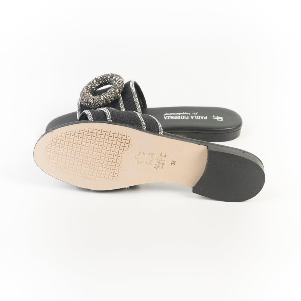PAOLA FIORENZA - Sandali Bassi - Mules - SS2648 - Nero Scarpe Donna PAOLA FIORENZA 