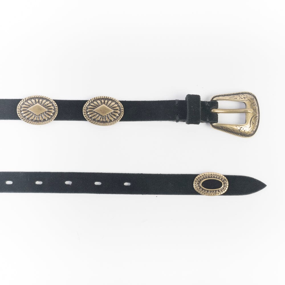 PUNTO VITA - Cintura PV2625 - Camoscio Nero Accessori Donna PUNTO VITA 