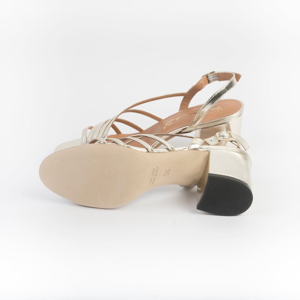 VIA ROMA 15 - Sandali con tacco - 4403 - Platino Scarpe Donna Via Roma 15 