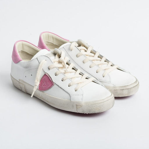 PHILIPPE MODEL - Sneakers PRLD VP18 - ParisX - White Fuchsia Women's Shoes Philippe Model Paris