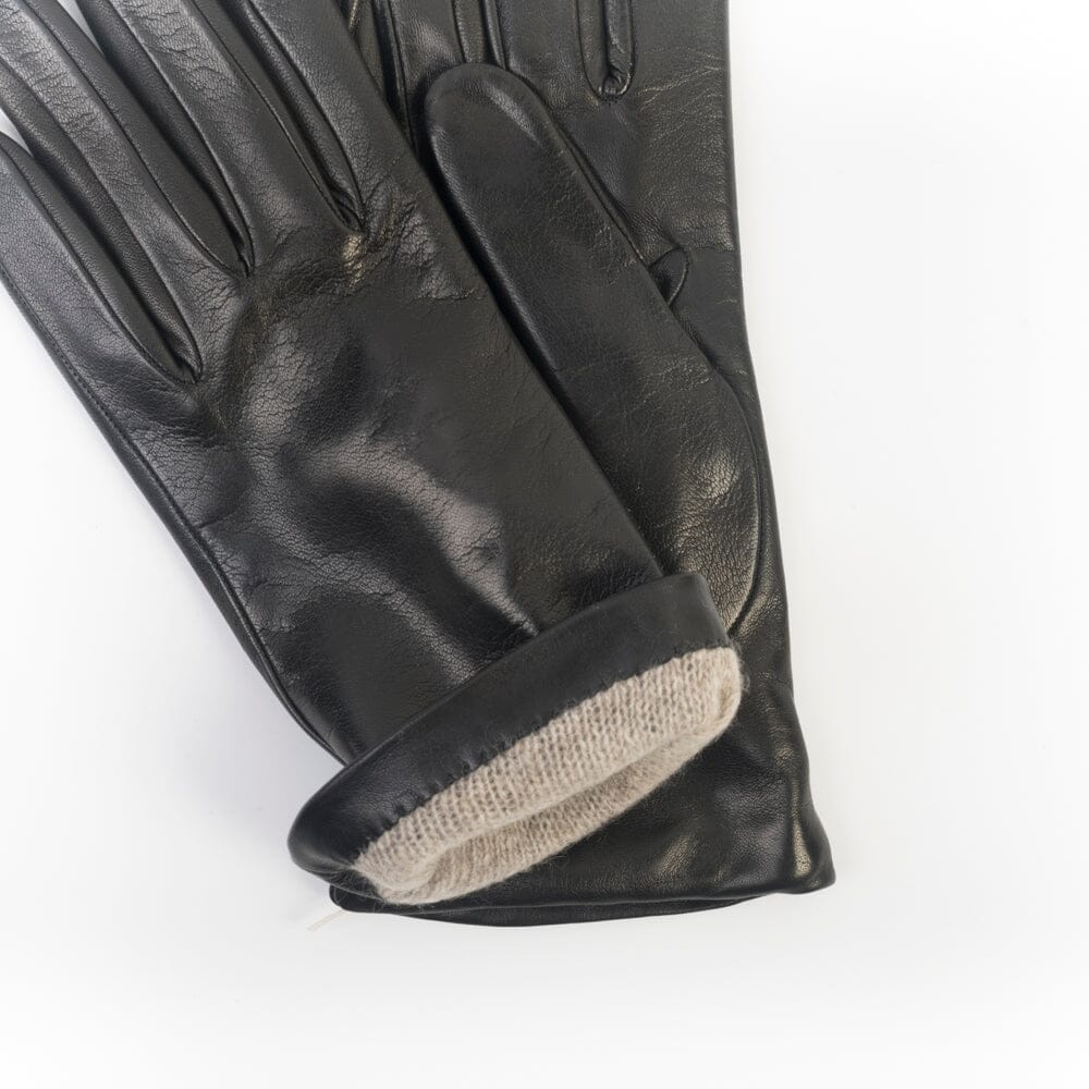 Cappellettoshop - Guanti pelle liscia - Nero Accessori Donna CappellettoShop 