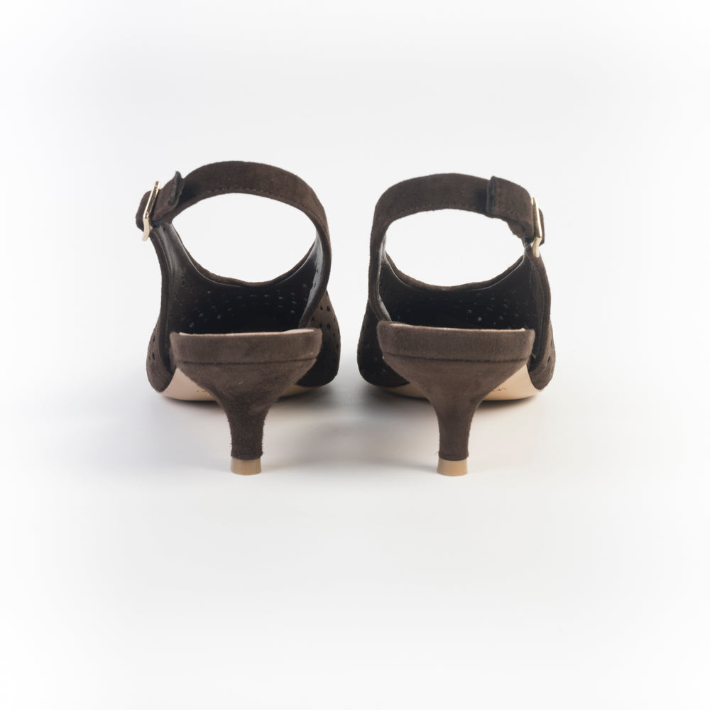 CappellettoShop - Sling Back - Fany24 - Velour Moro