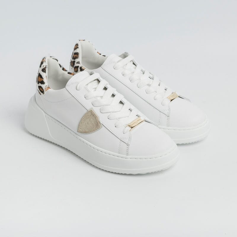 PHILIPPE MODEL - Sneakers BJLD VA01 - Tres Temple - Bianco Animalier Scarpe Donna Philippe Model Paris 