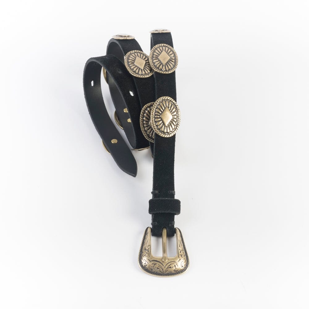 PUNTO VITA - Cintura PV2625 - Camoscio Nero Accessori Donna PUNTO VITA 