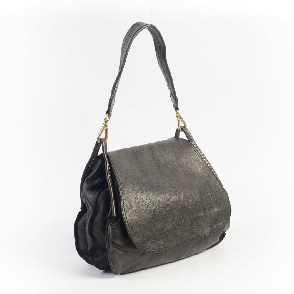 CAMPOMAGGI - Borsa a Tracolla - 41840 - Grigio Antracite Borse Campomaggi 