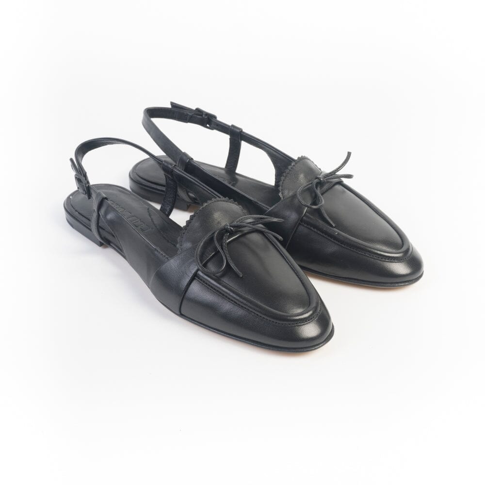 POMME D'OR - Sling Back 1233 - Pelle Nero