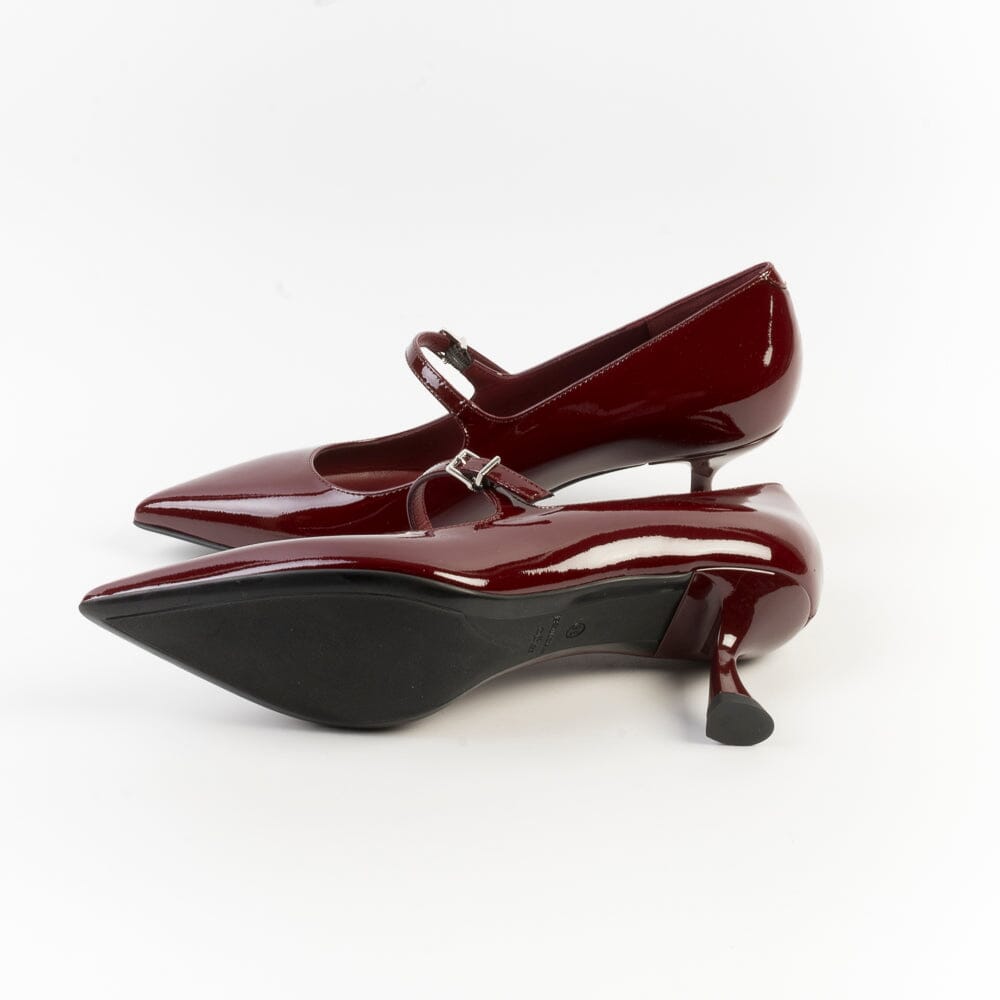 SERGIO LEVANTESI - Mary Jane - Carlotta - Vernice Paint Wine Scarpe Donna SERGIO LEVANTESI 