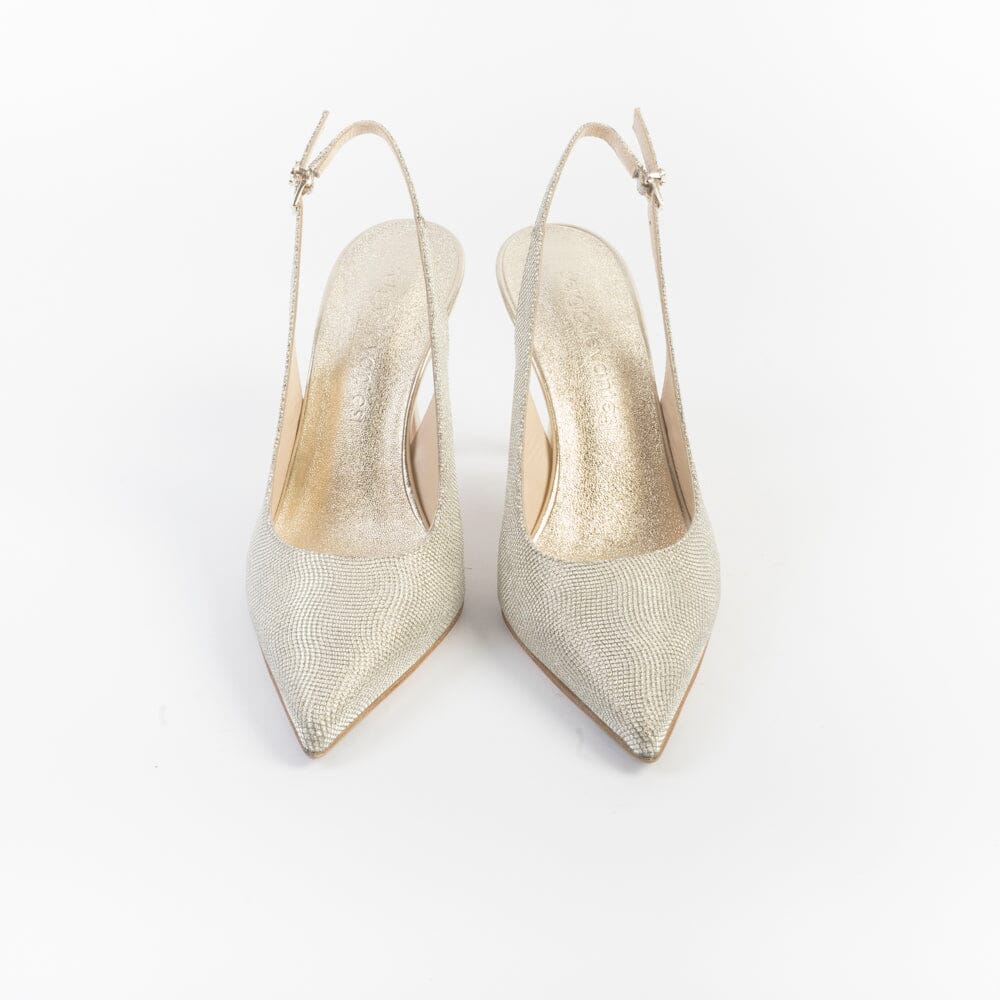 SERGIO LEVANTESI - Sling Back - DARIA - Platino Microstar Scarpe Donna SERGIO LEVANTESI 