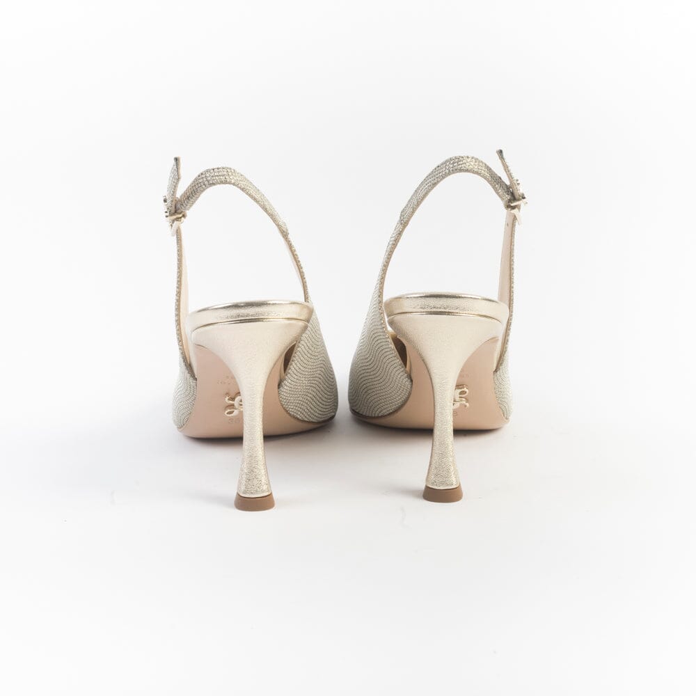 SERGIO LEVANTESI - Sling Back - DARIA - Platino Microstar Scarpe Donna SERGIO LEVANTESI 