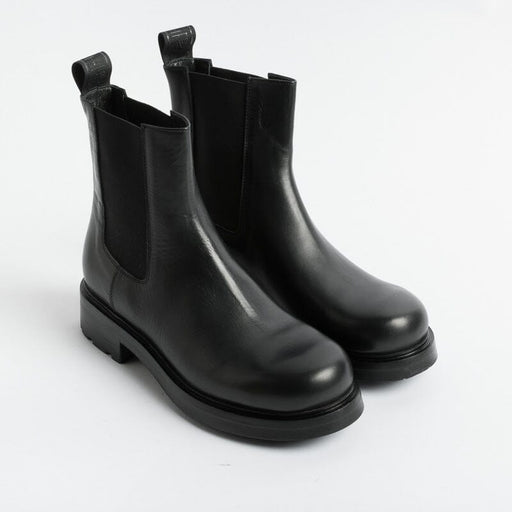 ELENA IACHI - Ankle boot - Beatles E3565 - Talc Black Women's Shoes Elena Iachi