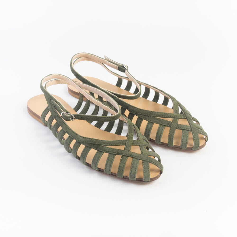 ANNA F. - Sandali 513 - Camoscio Militare Scarpe Donna Anna F. 