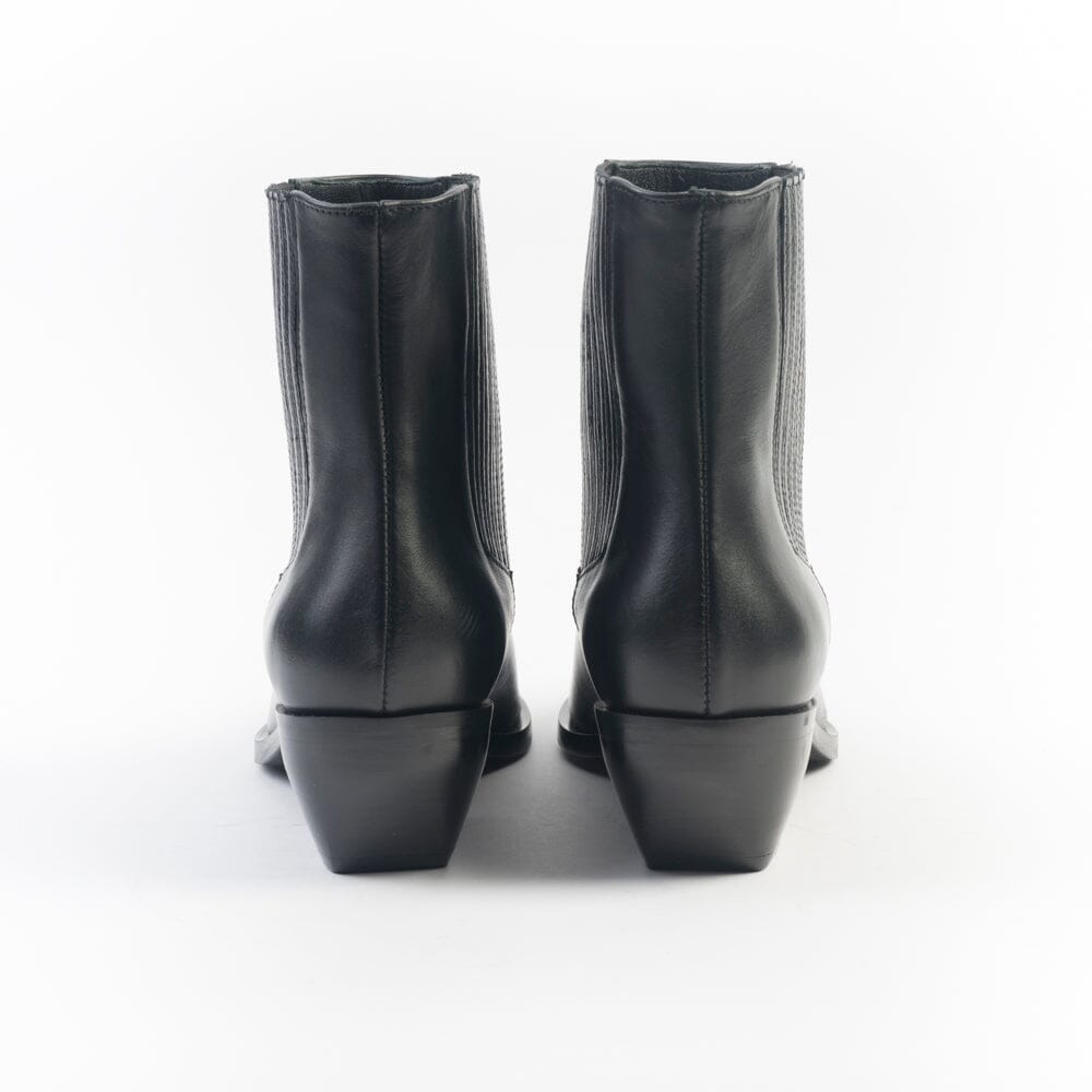 CAPPELLETTOSHOP - Stivaletto Texano - Kira 1 - Nero Scarpe Donna CAPPELLETTO 1948 