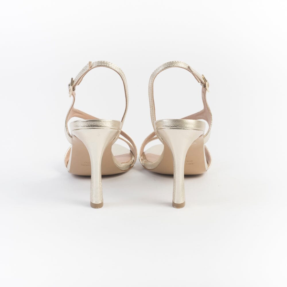 CappellettoShop - Sandali con Tacco - Serena25 - Platino Scarpe Donna CAPPELLETTO 1948 