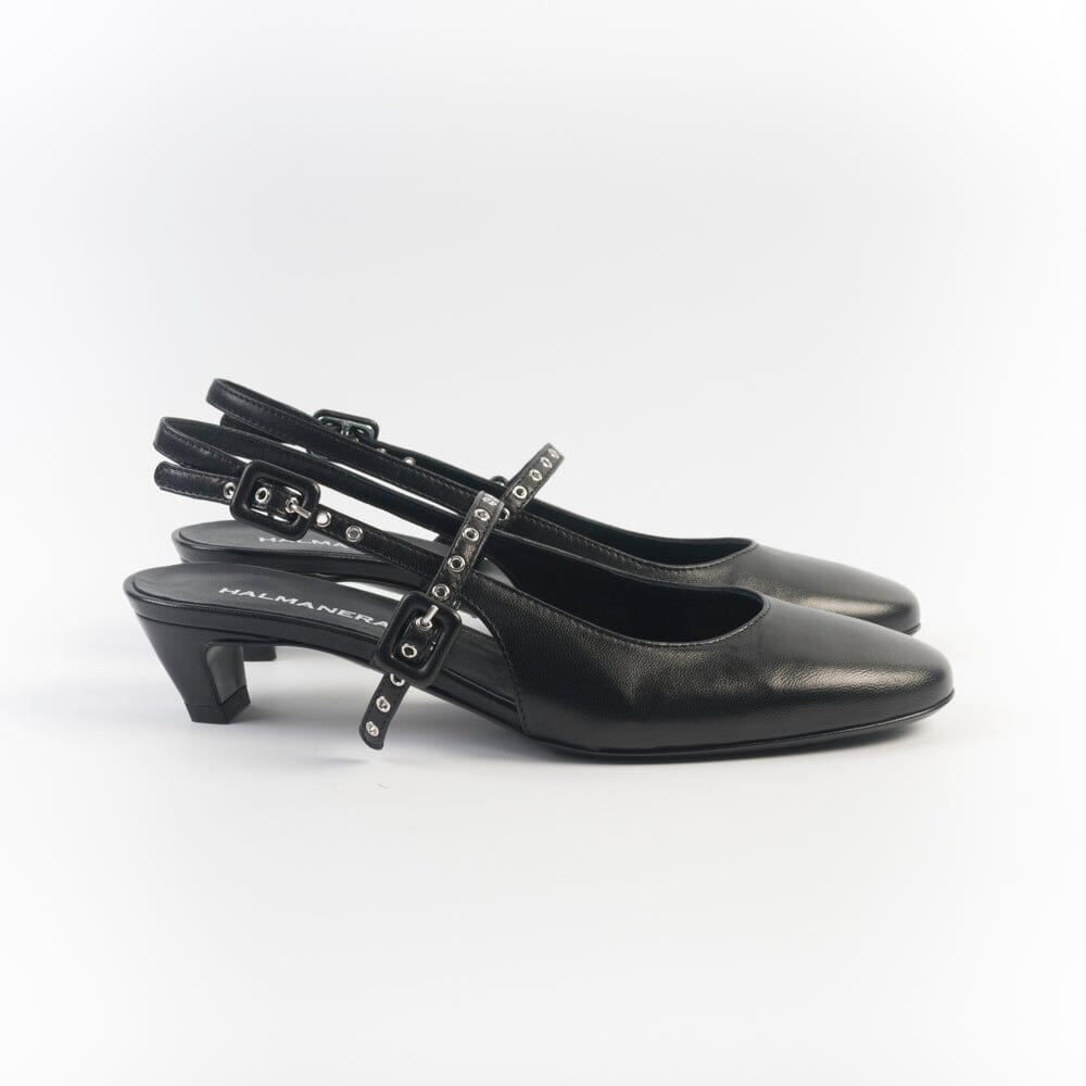 HALMANERA - Sling Back - Dina 14 - Nero Scarpe Donna HALMANERA 