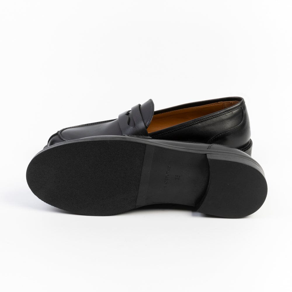 CAPPELLETTOSHOP - Mocassino - 9000 - Vitello Nero Scarpe Donna CAPPELLETTO 1948 