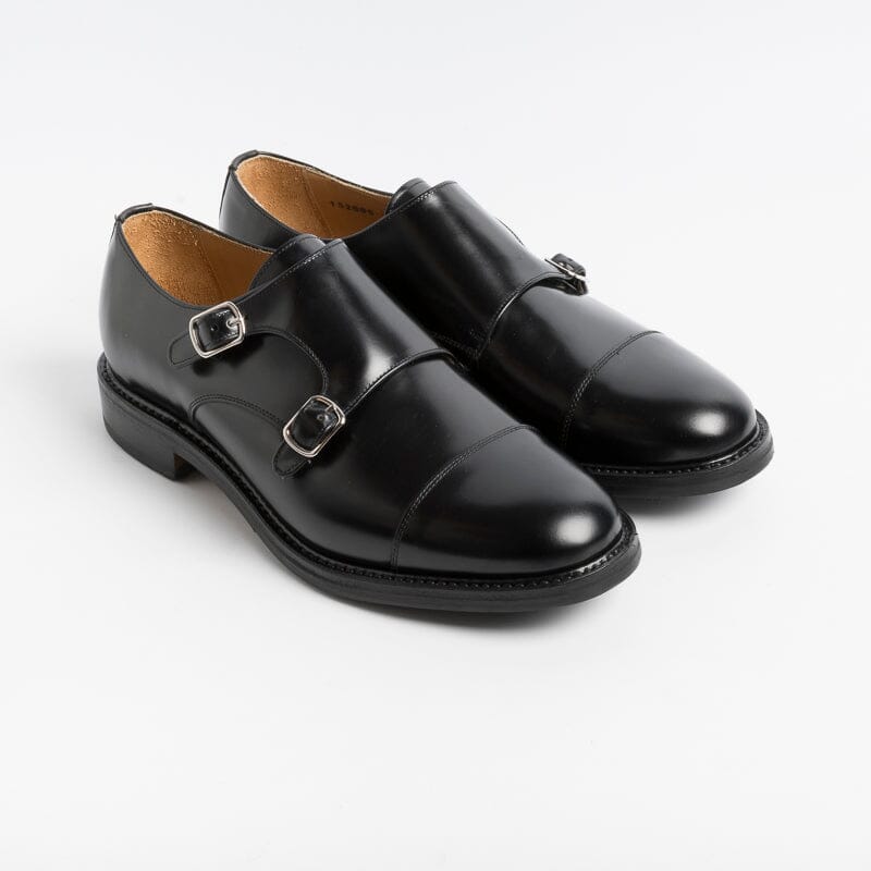 Double buckle deals black shoes