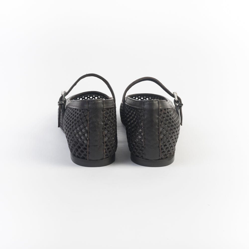 POEVE - Mary Jane - PBAL31 - Traforato Testa di Moro Scarpe Donna POESIE VENEZIANE 