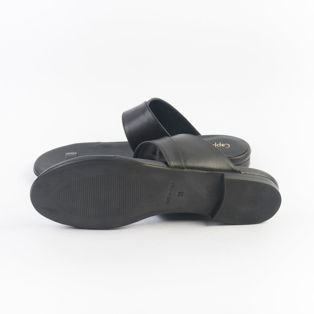 CappellettoShop - Sandali Bassi - 504 - Infradito - Nero Scarpe Donna CAPPELLETTO 1948 