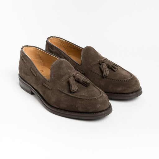 BERWICK 1707 - 8491 - Tassel Moccasin - Dark Brown Suede Men's Shoes Berwick 1707