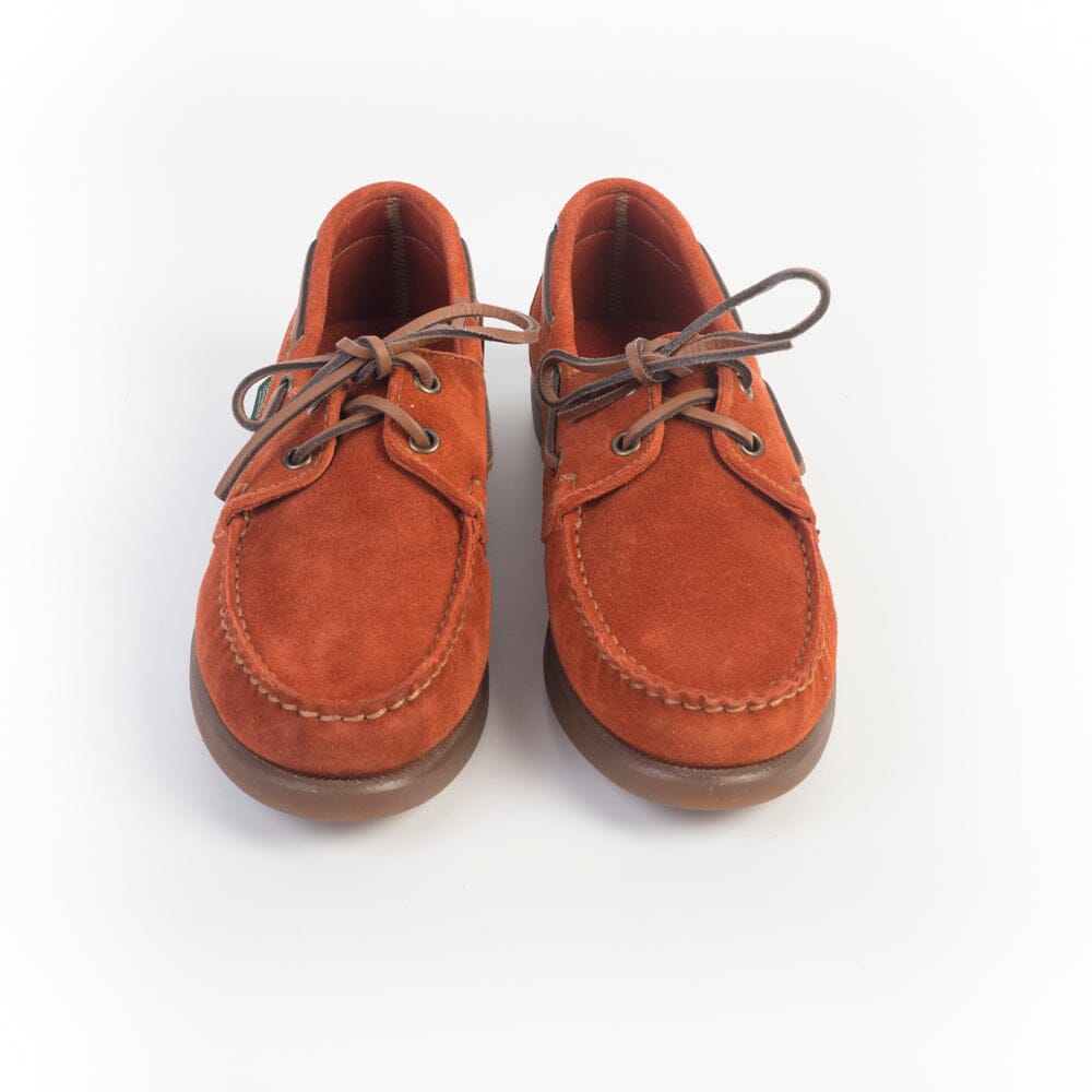 PARABOOT - BARTH F/MARINE - Boat Shoe - Lace-Up 190840 - Orange Koi Su