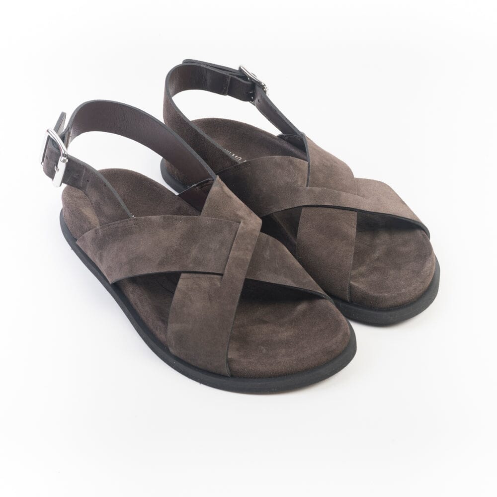 GUGLIELMO ROTTA - Sandali bassi - Twill Velour - 7578 - Ebony Scarpe Donna GUGLIELMO ROTTA 