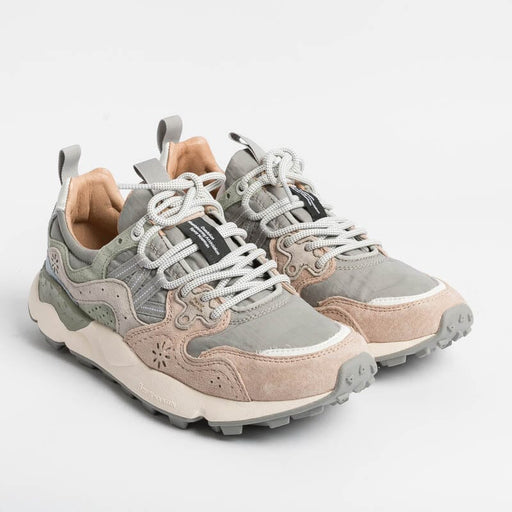 FLOWER MOUNTAIN - Sneakers Yamano 1M15 - Grey/ Pink Women's Shoes FLOWER MOUNTAIN