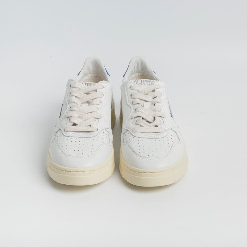 AUTRY LL63 - Sneakers LOW WOM ALL LEAT - Bianco, Metallizzato Blu Scarpe Donna AUTRY - Collezione donna 