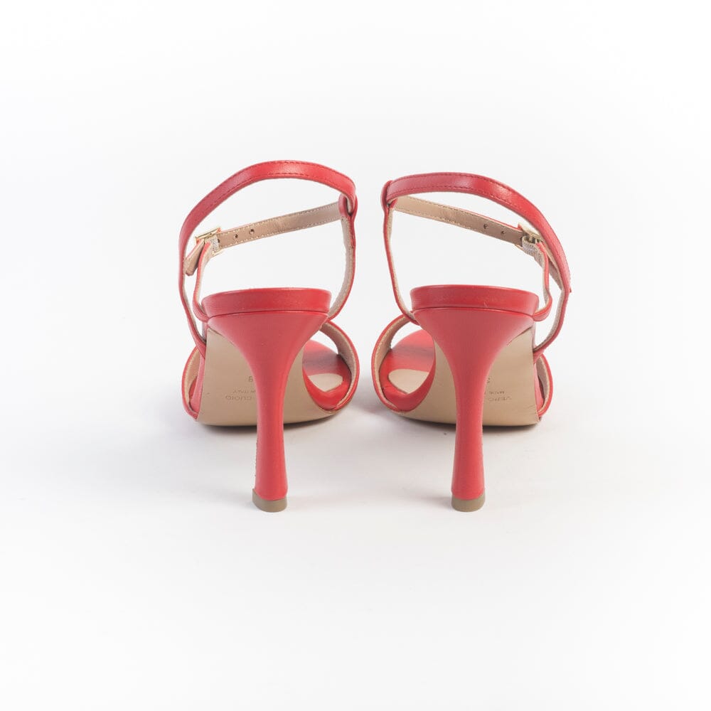 CappellettoShop - Sandali con Tacco - Serena6 - Papavero Scarpe Donna CAPPELLETTO 1948 
