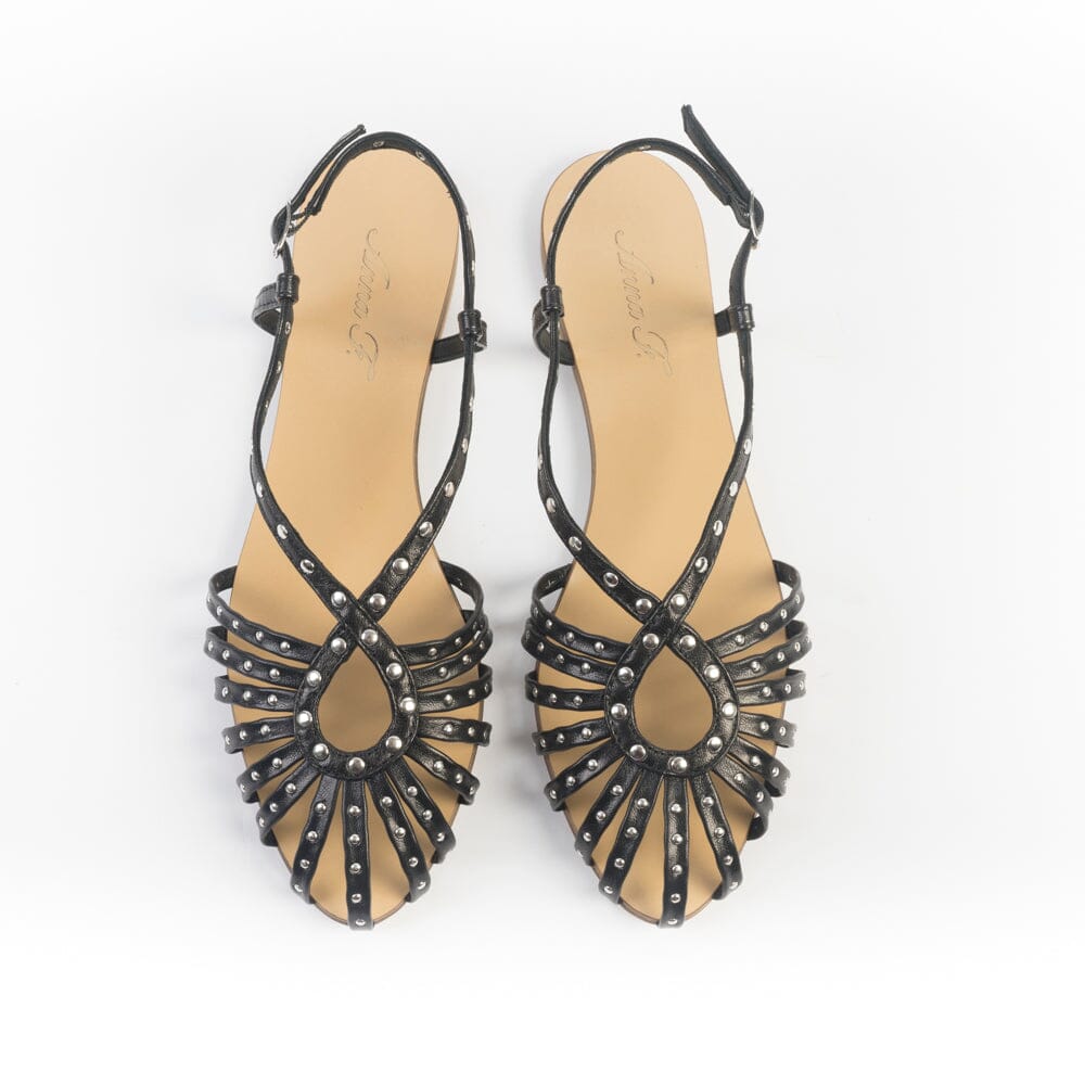 ANNA F. - Sandali 514 - Nappa Nero Scarpe Donna Anna F. 
