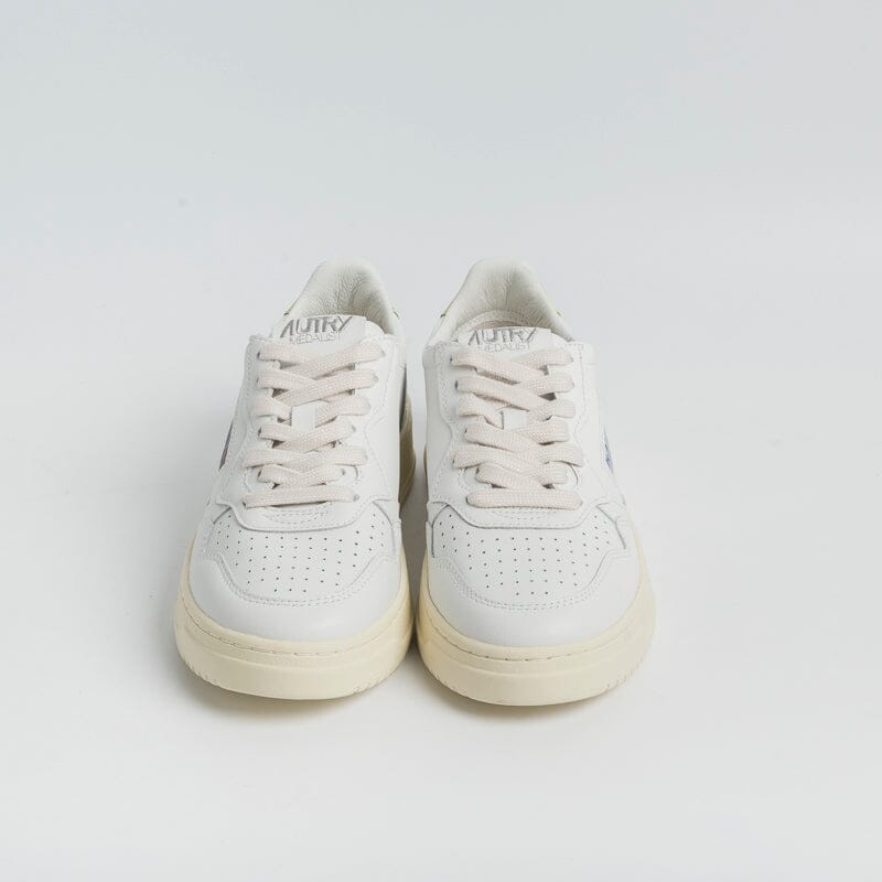 AUTRY LL60 - Sneakers LOW WOM ALL LEAT - Bianco/Verde Mela Scarpe Donna AUTRY - Collezione donna 