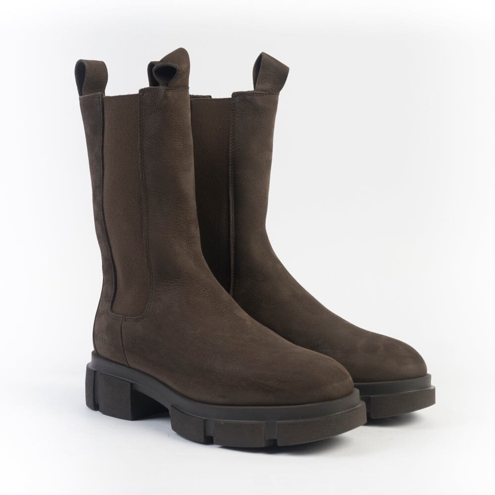 COPENHAGEN - Stivaletto - CPH 500 - Nabuc Choco Scarpe Donna COPENHAGEN 