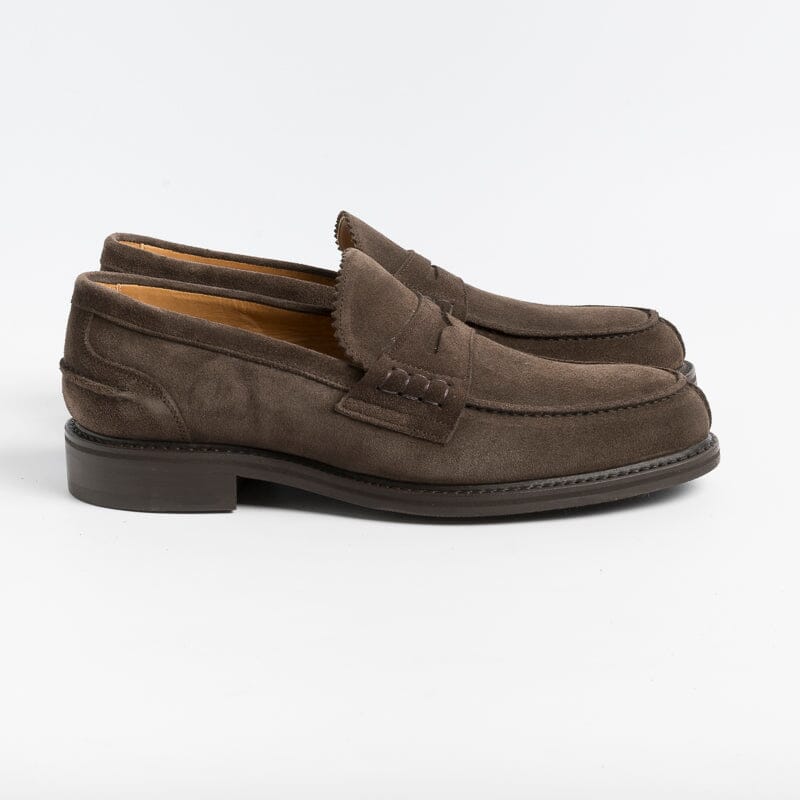 BERWICK 1707 - 11053 - Moccasin - Dark Brown Suede Men's Shoes Berwick 1707