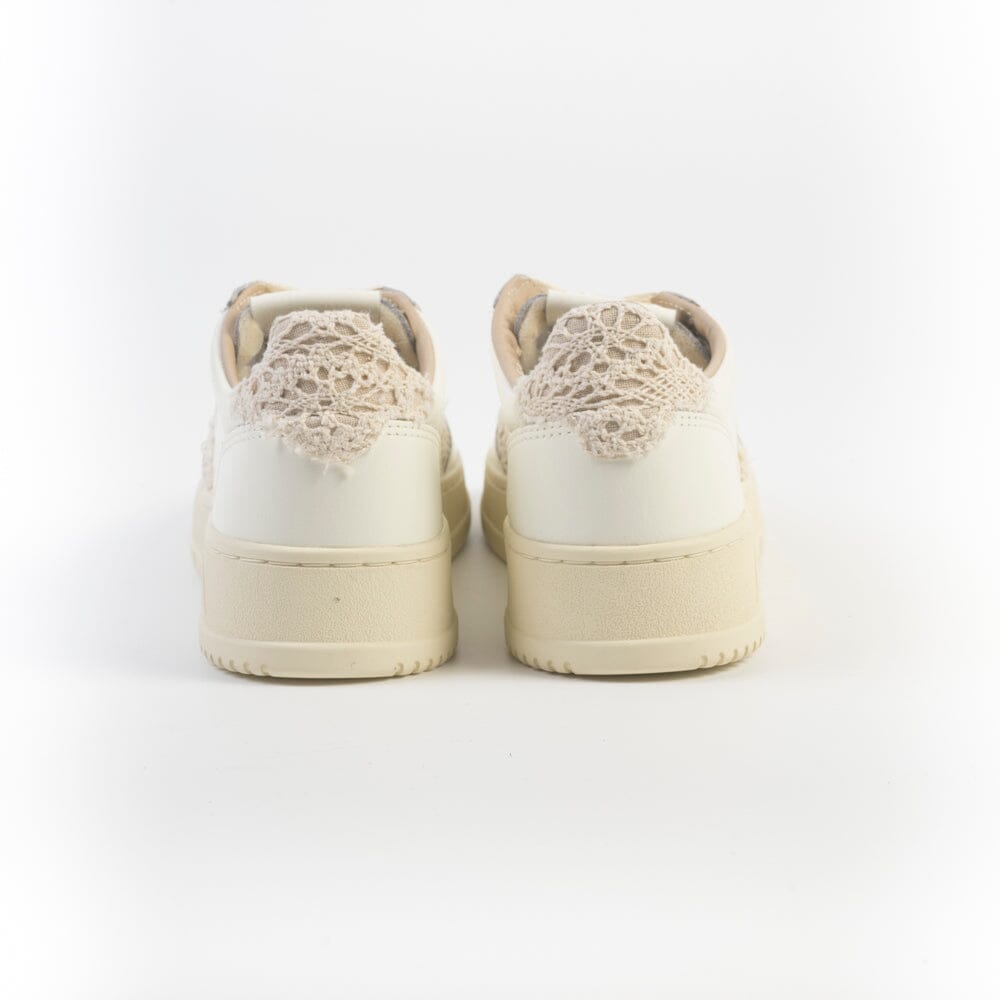 AUTRY AULW MJ01 - LOW WOM LEA/MACRAME - Bianco ecru Scarpe Donna AUTRY - Collezione donna 