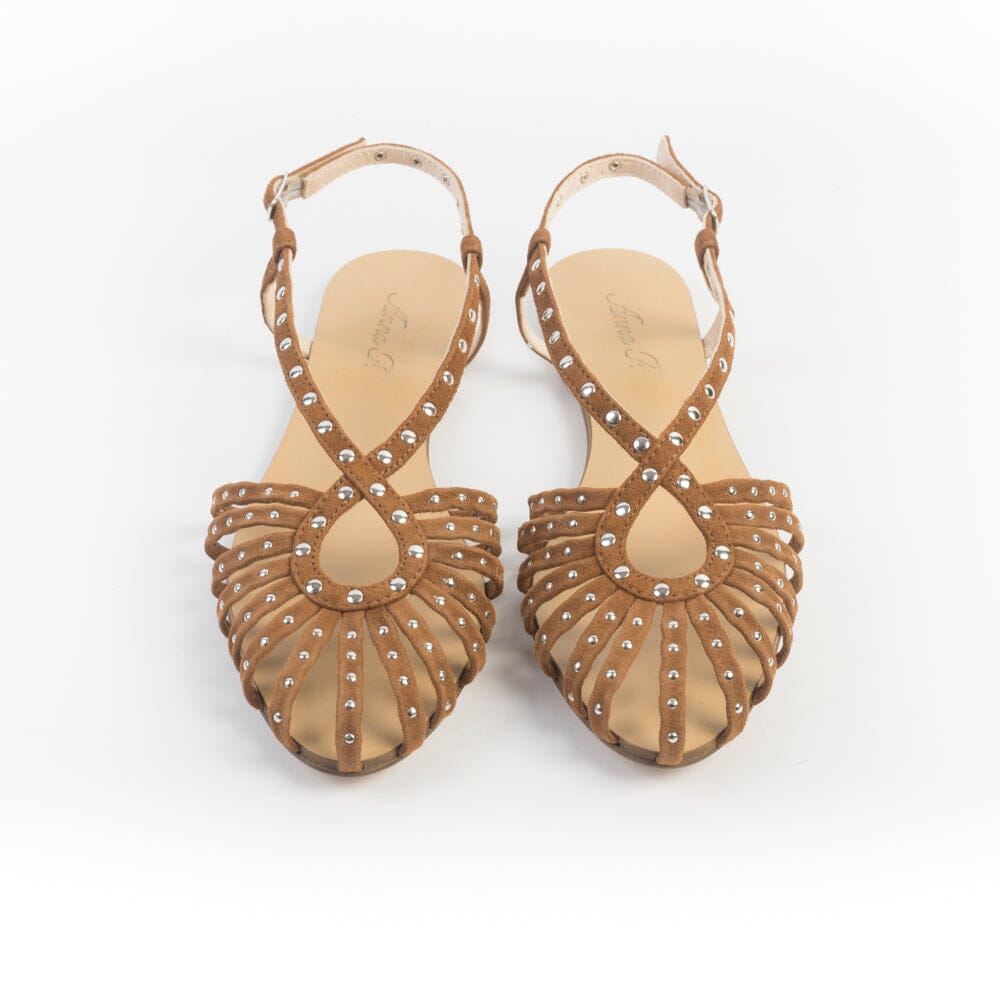 ANNA F. - Sandali 514 - Camoscio Bruciato Scarpe Donna Anna F. 