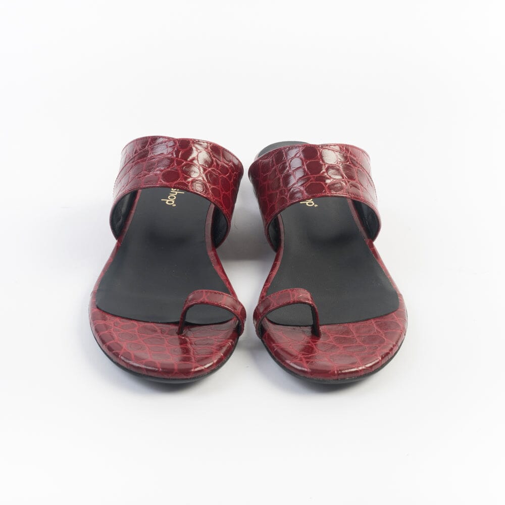 CappellettoShop - Sandali Bassi - 504 - Infradito - Rosso Scarpe Donna CAPPELLETTO 1948 