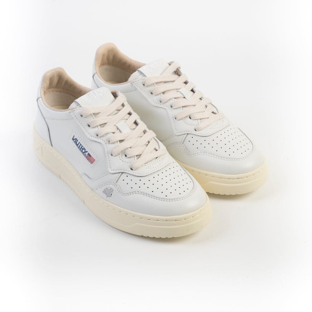 AUTRY - AULW HP02 - Sneakers LOW WOM LEA WHITE SILVER - Bianco silver Scarpe Donna AUTRY - Collezione donna 