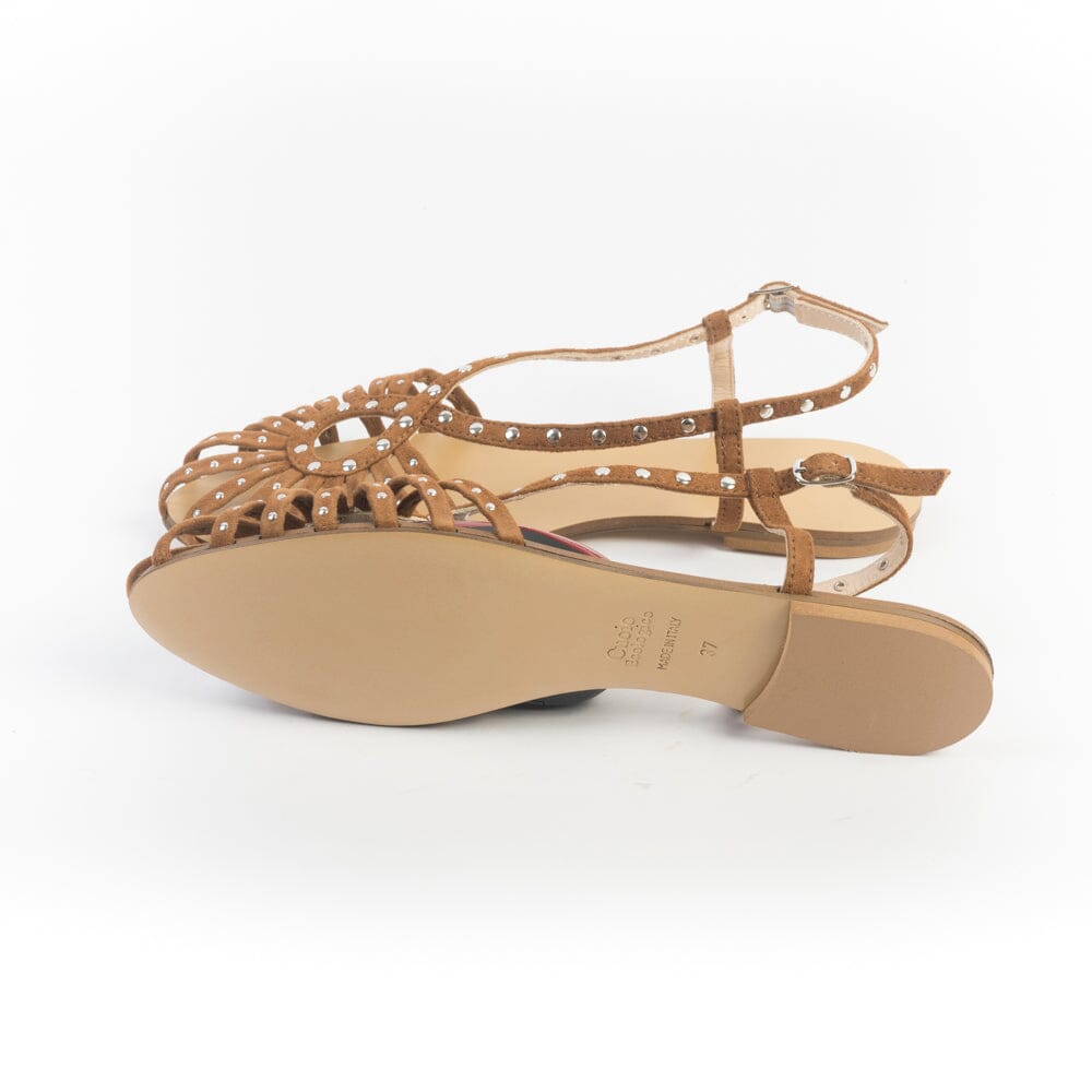 ANNA F. - Sandali 514 - Camoscio Bruciato Scarpe Donna Anna F. 