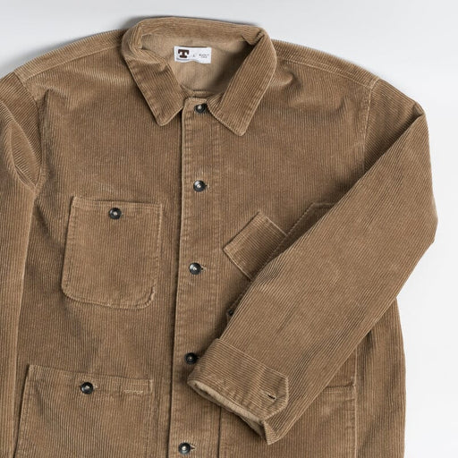 TELLASON - Coverall Jacket - Beige Velvet Men's Clothing TELLASON - Men's Collection