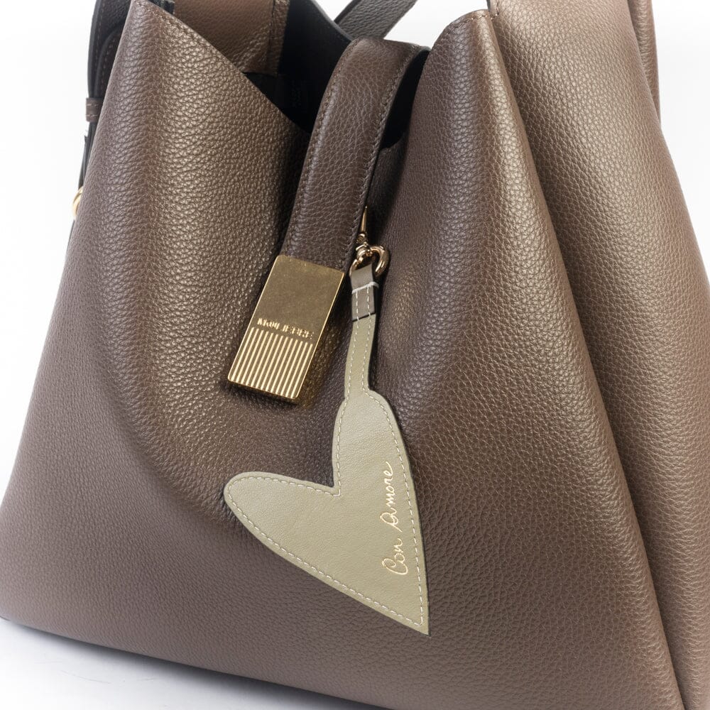 MOULIEBRE - Borsa a spalla - Teresa - Cioccolato Borse MOULIEBRE 