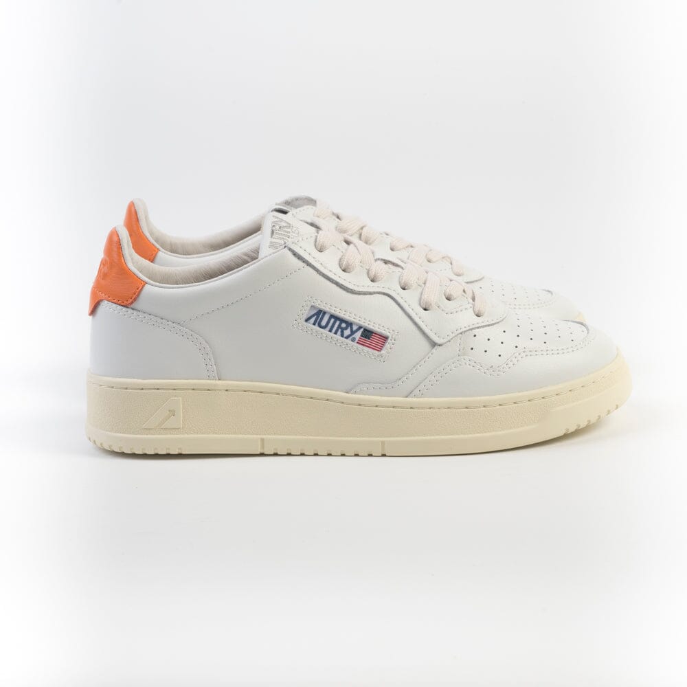 AUTRY - Sneakers Low Man - AULM LL26 - Bianco arancione Scarpe Uomo AUTRY - Collezione uomo 