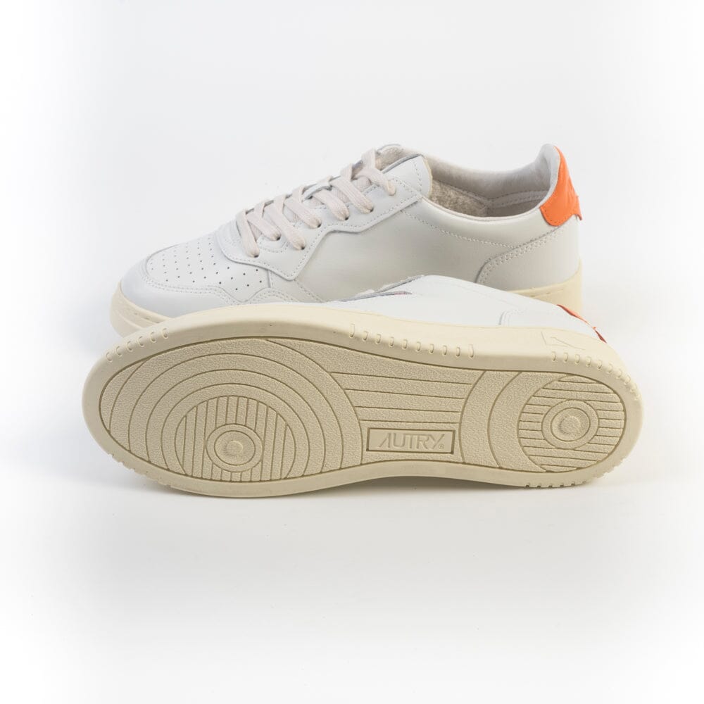 AUTRY - Sneakers Low Man - AULM LL26 - Bianco arancione Scarpe Uomo AUTRY - Collezione uomo 