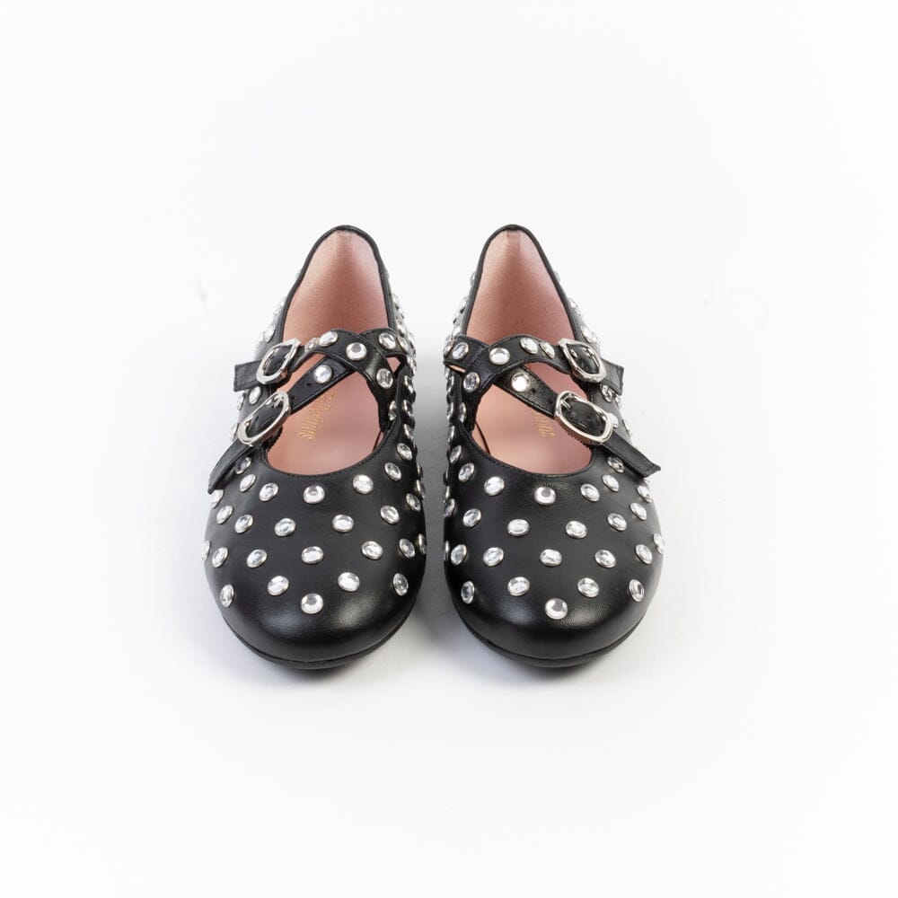 PRETTY BALLERINAS - Mary Jane - 51540 - Cotton Nero Scarpe Donna PRETTY BALLERINAS 