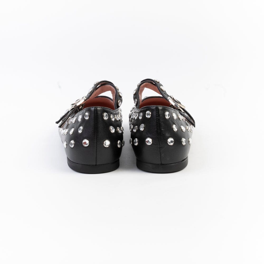 PRETTY BALLERINAS - Mary Jane - 51540 - Cotton Nero Scarpe Donna PRETTY BALLERINAS 