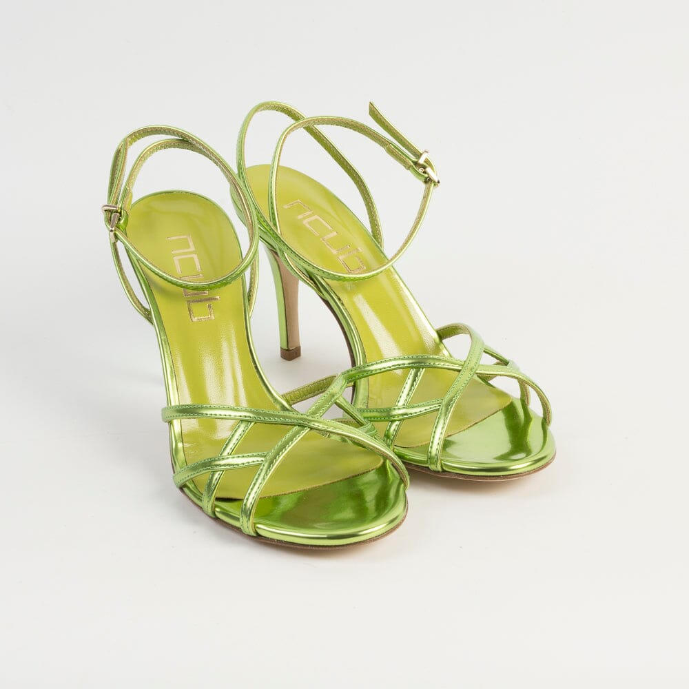 NCUB - Sandali con Tacco - Nina 90 - Verde Specchio Scarpe Donna NCUB 