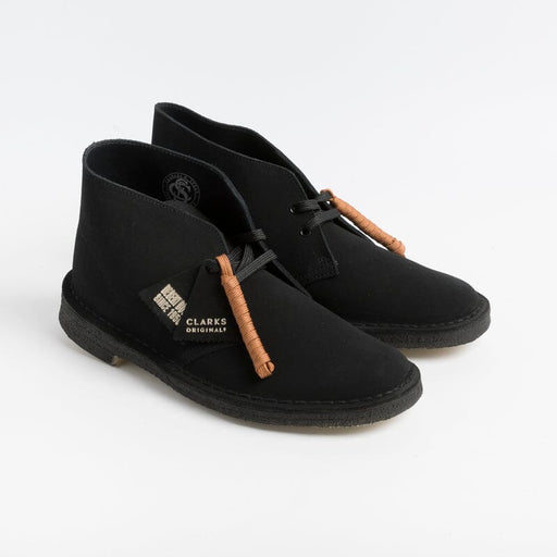 CLARKS - Polish - Desert Boot - Black Suede Men's Shoes CLARKS - Men's Collection