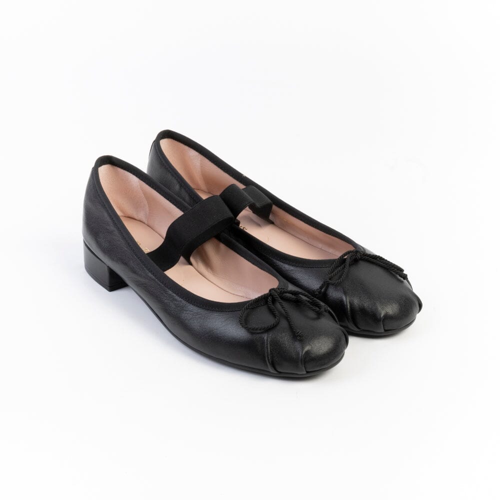 PRETTY BALLERINAS - Mary Jane - 51701 - Cotton Nero Scarpe Donna PRETTY BALLERINAS 