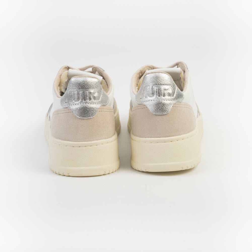AUTRY LS74- LOW WOM LEAT/SUEDE - Bianco Silver Scarpe Donna AUTRY - Collezione donna 
