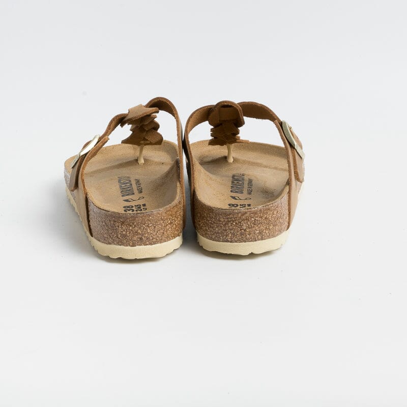 BIRKENSTOCK - Sandali bassi Infradito Gizeh 1021355 - Braided Cognac Scarpe Donna BIRKENSTOCK 