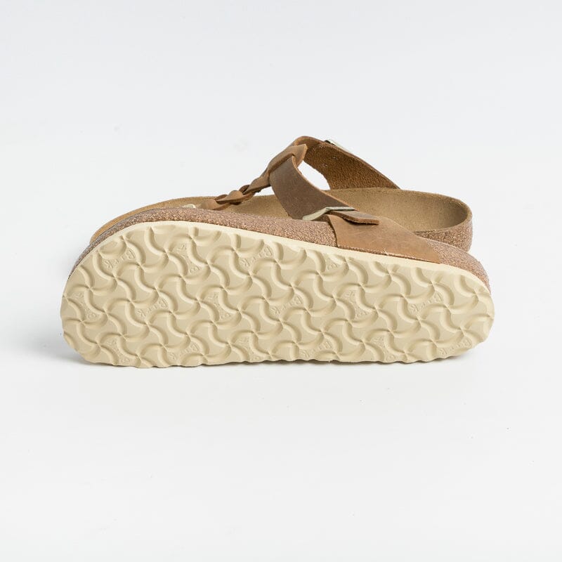 BIRKENSTOCK - Sandali bassi Infradito Gizeh 1021355 - Braided Cognac Scarpe Donna BIRKENSTOCK 