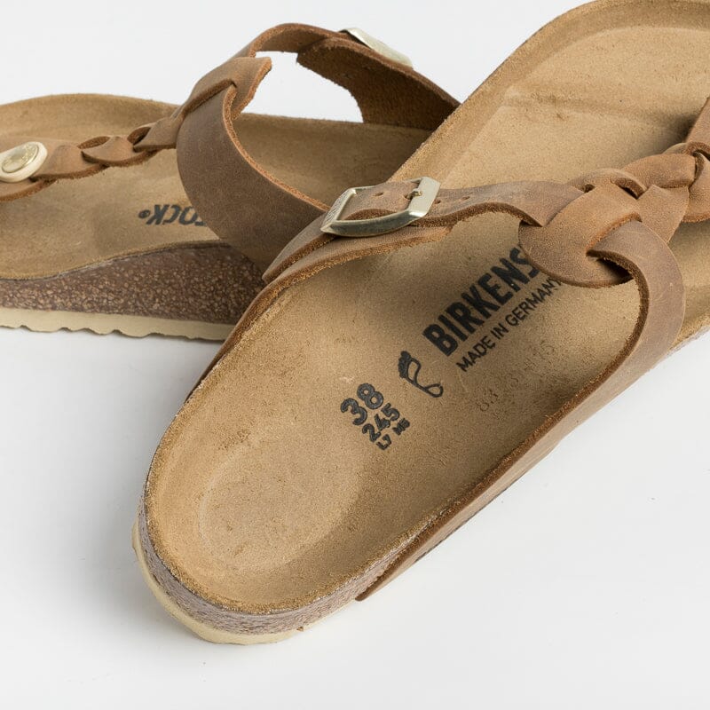 BIRKENSTOCK - Sandali bassi Infradito Gizeh 1021355 - Braided Cognac Scarpe Donna BIRKENSTOCK 